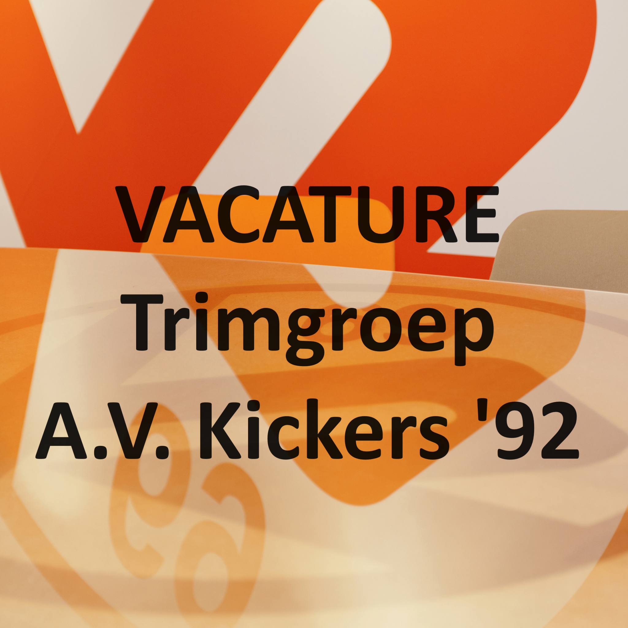 A.V. Kickers ’92 zoekt trainer/instructrice dames Trimgroep