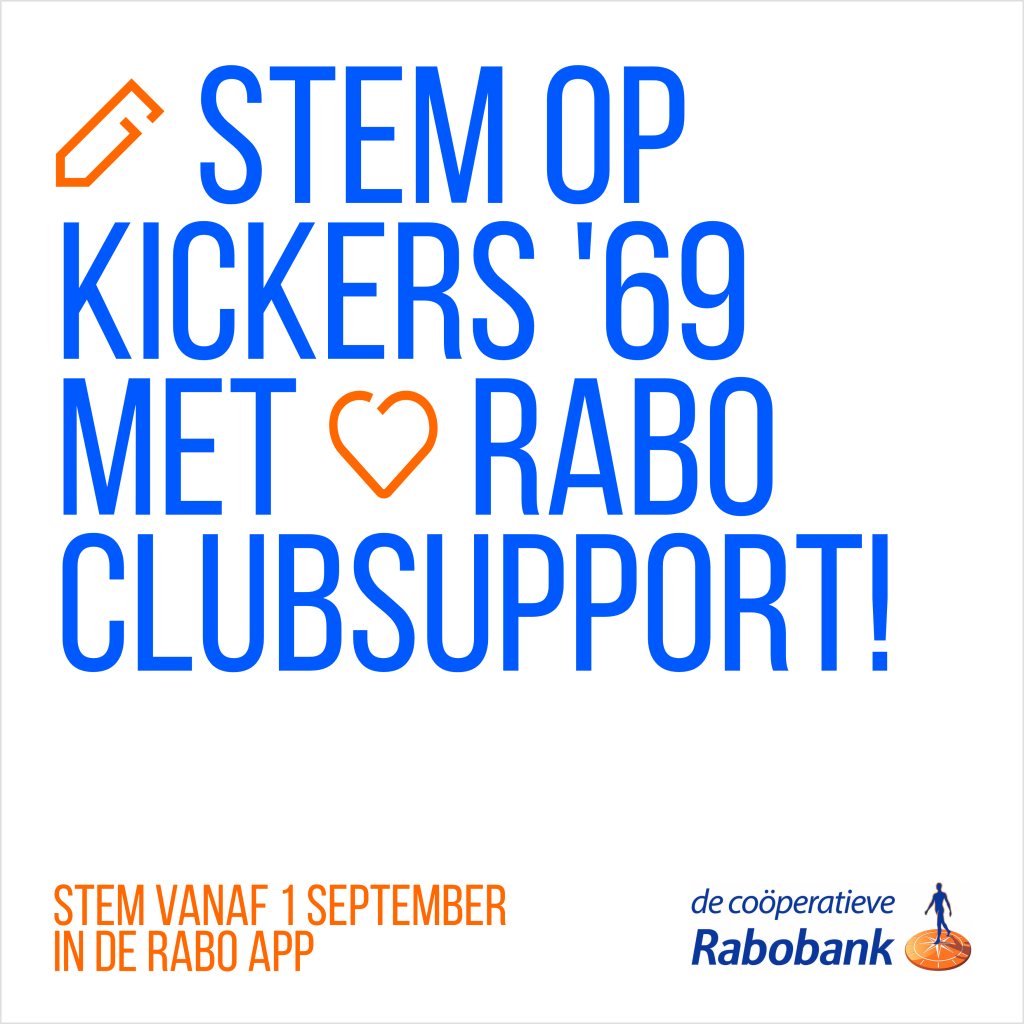 Steun Kickers '69 via Rabo Clubsupport