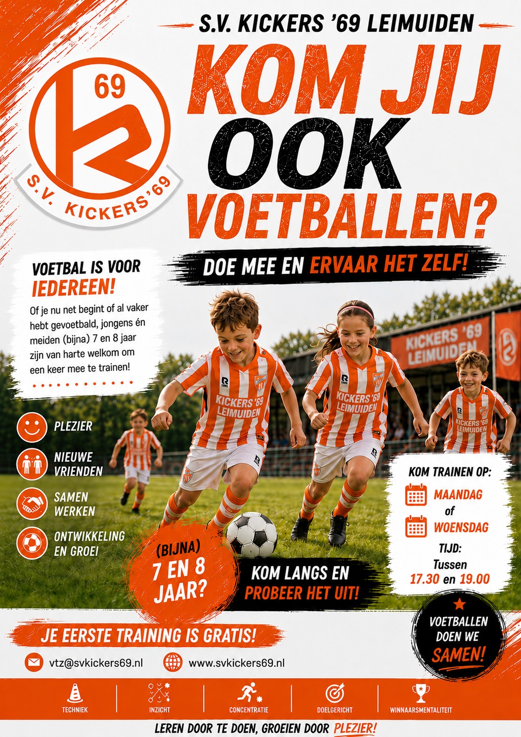 Kom voetballen bij S.V. Kickers'69