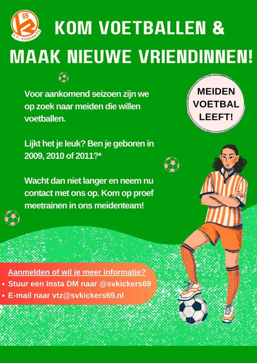 Team zoekt speelsters